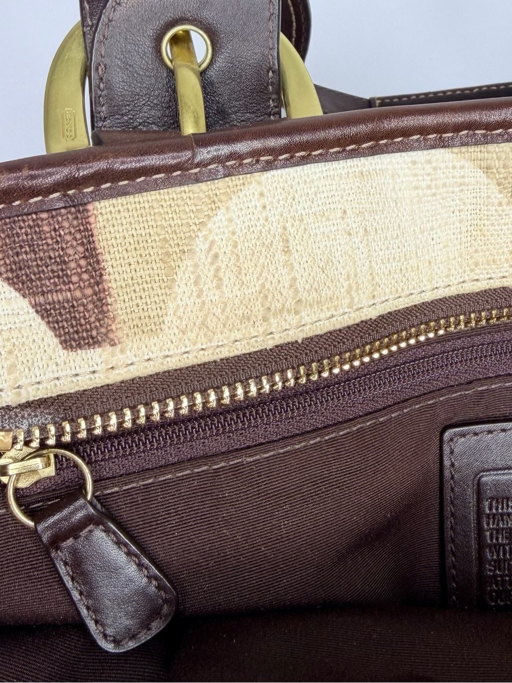 Coach vintage Y2K Soho Monogram canvas shoulder bag - Picture 9 of 13